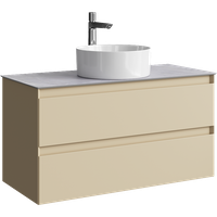 Товар: Подвесная тумба с двумя ящиком 100 см, цвет морская дюна со столешницей серый камень и наставным умывальником арт-GE01102MD+STG1014X456GS - фото 5 Подвесная тумба с двумя ящиком 100 см, цвет морская дюна со столешницей серый камень и наставным умывальником арт-GE01102MD+STG1014X456GS — фото 5, Тумбы с раковиной