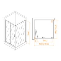 Душевой уголок RGW PA-132B (PA-21B+Z-050-5B) 1000x1000 060813200-14 — фото 4, Душевые уголки