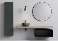 раковина накладная PURA Ø42 без перелива серый матовый арт-885117 — фото 4, Раковины накладные