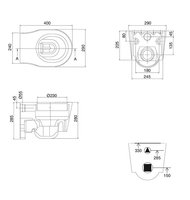 Унитаз Scarabeo BUCKET подвесной детский цвет белый арт-8815 — фото 3, Подвесные унитазы