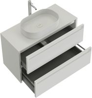 Тумба под раковину Allen Brau Fantasy 80 1.11001.WM 2.0 белый матовый — фото 1, Тумбы под раковину