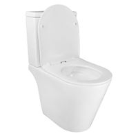 Унитаз-компакт Azario Flin 365х590х790 напольный, безободковый с быстросъемным сиденьем микролифт арт-AZ-1363C — фото 2, Напольные унитазы