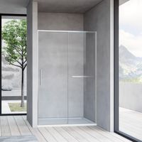 Душевая дверь Slim Soft , 1200, брашированный никель, стекло прозрачное арт-VDS-1SS120CLBN — фото 1, Раздвижные душевые двери