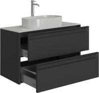 Тумба под раковину Allen Brau Fantasy 80 1.11001.AM 2.0 антрацит матовый — фото 7, Тумбы под раковину