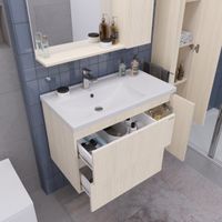 Тумба подвесная "ЮНИТ-80 см" с 2-я ящ. кадена лайт (ум. Фостер-80 Пр.) 2080141 — фото 2, Комоды и тумбы для ванной комнаты