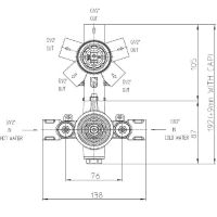 Товар: Встраиваемая часть Bossini Z00125 для термостата для ванны и душа на 2-5 потребителей - фото 2 Встраиваемая часть Bossini Z00125 для термостата для ванны и душа на 2-5 потребителей — фото 2, Встраиваемые душевые комплекты