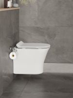 Orange Унитаз подвесной безободковый белый с инсталляцией, микролифт, кнопка смыва белая арт-CI01-100W+APB188 — фото 7, Комплекты унитаз + инсталляция