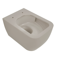 Унитаз Scarabeo TEOREMA 2.0 BICOLORS подвесной безободковый цвет песочный матовый чаша внутри глянцевая арт-5126/TW B52 — фото 2, Подвесные унитазы