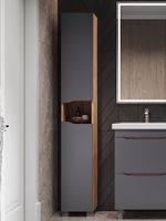 Шкаф-пенал VIGO Wave 30 напольный арт-348 дуб золотой — фото 4, Пеналы для ванной комнаты