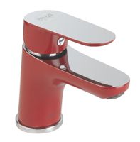 Смеситель для раковины Fiore KEVON CHIC , хром/красный арт-81RX8120 — фото 1, Смесители для раковины