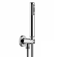 Душевой гарнитур BOSSINI ZEN цвет никель шлифованный арт-C12001C.094 — фото 1, Душевые гарнитуры на держателе