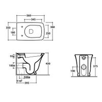 Товар: Унитаз GLOBO Relais приставной цвет белый RE001BI - фото 2 Унитаз GLOBO Relais приставной цвет белый RE001BI — фото 2, Приставные унитазы