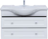 Тумба под раковину Aquanet Монте 85 белый матовый арт-00303998 — фото 5, Тумбы под раковину