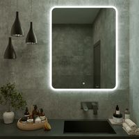 Зеркало с LED-подсветкой MARONI (80*100) /AQUA DE MARCO Mar80/100 — фото 1, Зеркала в ванную комнату