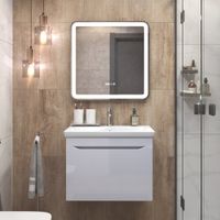 Тумба под раковину VIGO Grani 70 подвесная белый (165) — фото 5, Тумбы под раковину