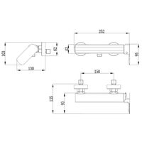 Смеситель для душа Azario ASHER с ручным душем, без излива, керамический картридж, хром арт-AZ-VNN338311C — фото 5, Смеситель для душа