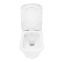 Унитаз подвесной Azario Nove 350х520х365 безободковый, c функцией биде, в комплекте быстросъемное сиденье микролифт арт-AZ-9321B — фото 4, Подвесные унитазы