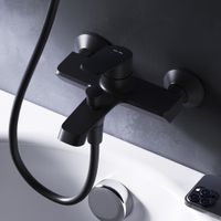 F8F10022 Func, смеситель д/ванны/душа, черный — фото 8, Смеситель для ванны