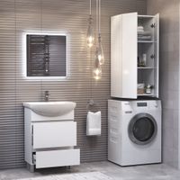 Шкаф VIGO Wing 50 подвесной белый (sh.WIN.50.2D белый) — фото 5, Шкафы для ванной