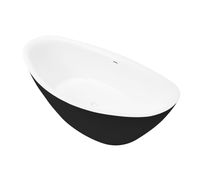 Ванна отдельностоящая Grossman Galaxy (180х85х65) цвет черный/белый матовый,1 место арт-GR-1402MB — фото 1, Акриловые ванны