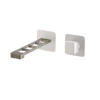 Смеситель для раковины Webert ONE-X , белый/сталь арт-OX830611741 — фото 1, Смесители для раковины