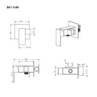Товар: BOND Smart Смеситель для гигиенического душа с внутренней частью, однорычажный черный матовый арт-B67-1188 - фото 7 BOND Smart Смеситель для гигиенического душа с внутренней частью, однорычажный черный матовый арт-B67-1188 — фото 7, Гигиенические души