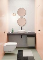 раковина накладная NUBES Ø40 без перелива серый матовый арт-903917 — фото 3, Раковины накладные