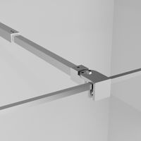 Душевая перегородка Niagara Nova (90х195) хром,стекло прозрачное с рисунком,1 место арт-NG-660-90 — фото 6, Душевые перегородки