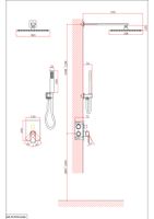 Душевая система встраиваемая D&K Bayern.Liszt , черный арт-DA1515705A04 — фото 2, Встраиваемые душевые комплекты
