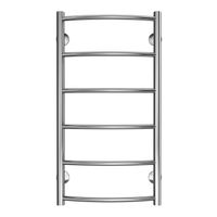 Полотенцесушитель водяной AZARIO VERONA 400/800 6 секций, нижнее/диагональное подключение, 1/2", хром арт-AZ04148 — фото 5, Водяные полотенцесушители