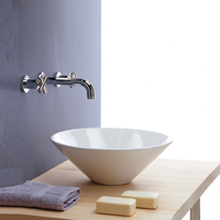 Товар: Раковина Scarabeo CONO накладная без перелива без отверстий цвет белый арт-8010 - фото 2 Раковина Scarabeo CONO накладная без перелива без отверстий цвет белый арт-8010 — фото 2, Раковины накладные