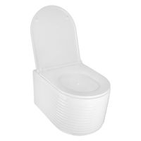 Товар: Унитаз подвесной Azario LUZIO 365х495х360 безободковый, рельефный, слив "Скрытое Торнадо", с быстросъемным сиденьем "Микролифт" арт-AZ-098-UQ - фото 2 Унитаз подвесной Azario LUZIO 365х495х360 безободковый, рельефный, слив "Скрытое Торнадо", с быстросъемным сиденьем "Микролифт" арт-AZ-098-UQ — фото 2, Подвесные унитазы