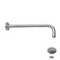 Держатель верхнего душа, Fima Carlo Frattini, Showerhead, вид-настенный, вынос, мм-350, 1/2”, цвет-брашированный никель арт-F2138SN — фото 1, Кронштейны для верхнего душа