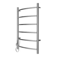 Полотенцесушитель электрический AZARIO VERONA 500/800 6 секций, диммер слева, хром арт-AZ04758 — фото 6, Электрические полотенцесушители