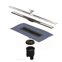 Желоб BERGES водосток SIMPEL 600, золото глянец, S-сифон D50/105 H50 вертикальный арт-092011 — фото 3, Душевые лотки