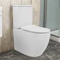 Унитаз-компакт Azario CORSA 630x380x830 напольный, смыв "ТОРНАДО", безободковый с бачком и сиденьем микролифт (AZ-2062Т) арт-AZ-2062T — фото 12, Напольные унитазы