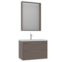 Тумба с раковиной ORKA Clay 80 подвесная, Soil 5004383 — фото 1, Тумбы с раковиной