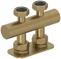 Вентиль Вентиль Сунержа 2х3/4" прямой скрытый-скрытый EU50 Золотой шёлк арт-32-1419-3434 — фото 3, Комплектующие для полотенцесушителей