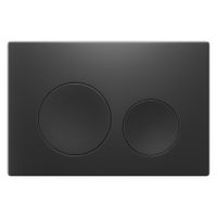 Клавиша смыва Terminus 62K24х16V, вороненая сталь — фото 1, Кнопки смыва