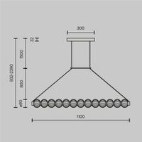 Товар: Подвесной светильник Maytoni MOD555PL-L18G3K - фото 10 Подвесной светильник Maytoni MOD555PL-L18G3K — фото 10, Подвесные светильники