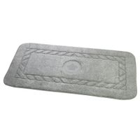 Товар: Коврик д/ванной комнаты 60х120 см., вышивка логотип КОРОНА, серый, окантовка серебро 31914 - фото 13 Коврик д/ванной комнаты 60х120 см., вышивка логотип КОРОНА, серый, окантовка серебро 31914 — фото 13, Коврики для ванной комнаты