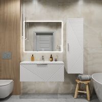 Тумба подвесная "БЛИСС-100 см" с 1 ящ. белая матовая (ум. Блисс-100 см.) арт-1010050 — фото 3, Тумбы под раковину