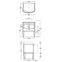 Товар: Тумба SIMAS LANTE напольная цвет белый LAM70 - фото 2 Тумба SIMAS LANTE напольная цвет белый LAM70 — фото 2, Тумбы под раковину