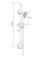 Душевой гарнитур OneLife белый арт-OL11w — фото 6, Душевые гарнитуры на штанге
