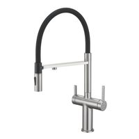 Смеситель для кухни с подключением фильтра для воды Rose , сатин арт-R458L — фото 1, Смесители для кухни