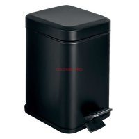 Ведро COLOMBO DESIGN COMPLEMENTI B9210.NM напольное с крышкой с педалью 3 л цвет черный матовый — фото 3, Мусорные ведра