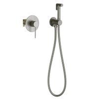 Смеситель встроенный с гигиеническим душем Timo Saona 2389/18SM черное золото — фото 1, Гигиенические души