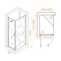 Товар: Душевой уголок RGW LE-034 (LE-003 + Z-14) 600x800 351203468-11 - фото 1 Душевой уголок RGW LE-034 (LE-003 + Z-14) 600x800 351203468-11 — фото 1, Душевые уголки