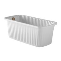 OLIVIA PANELLO Ванна 174x83хH66 см. белая, панель белая, слив/перелив бронза арт-24361 — фото 1, Ванны из искусственного камня