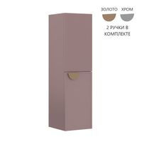 Пенал ORKA Molino 40 подвесной, розовый матовый, 2 ручки в комплекте золото и хром, универсальный 3006298 — фото 4, Пеналы для ванной комнаты